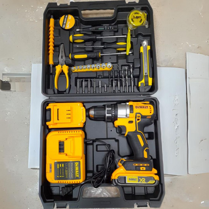Taladro Inalámbrico DeWalt - 2 Baterías + Accesorios de Regalo