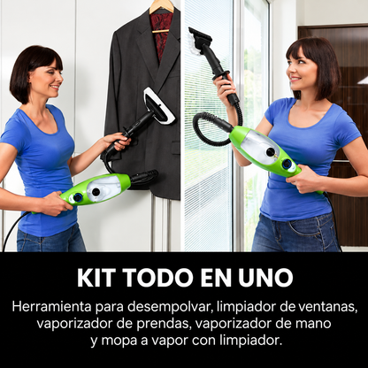 Mopa a Vapor H2O X5® Deluxe | Limpieza Fácil y Profunda